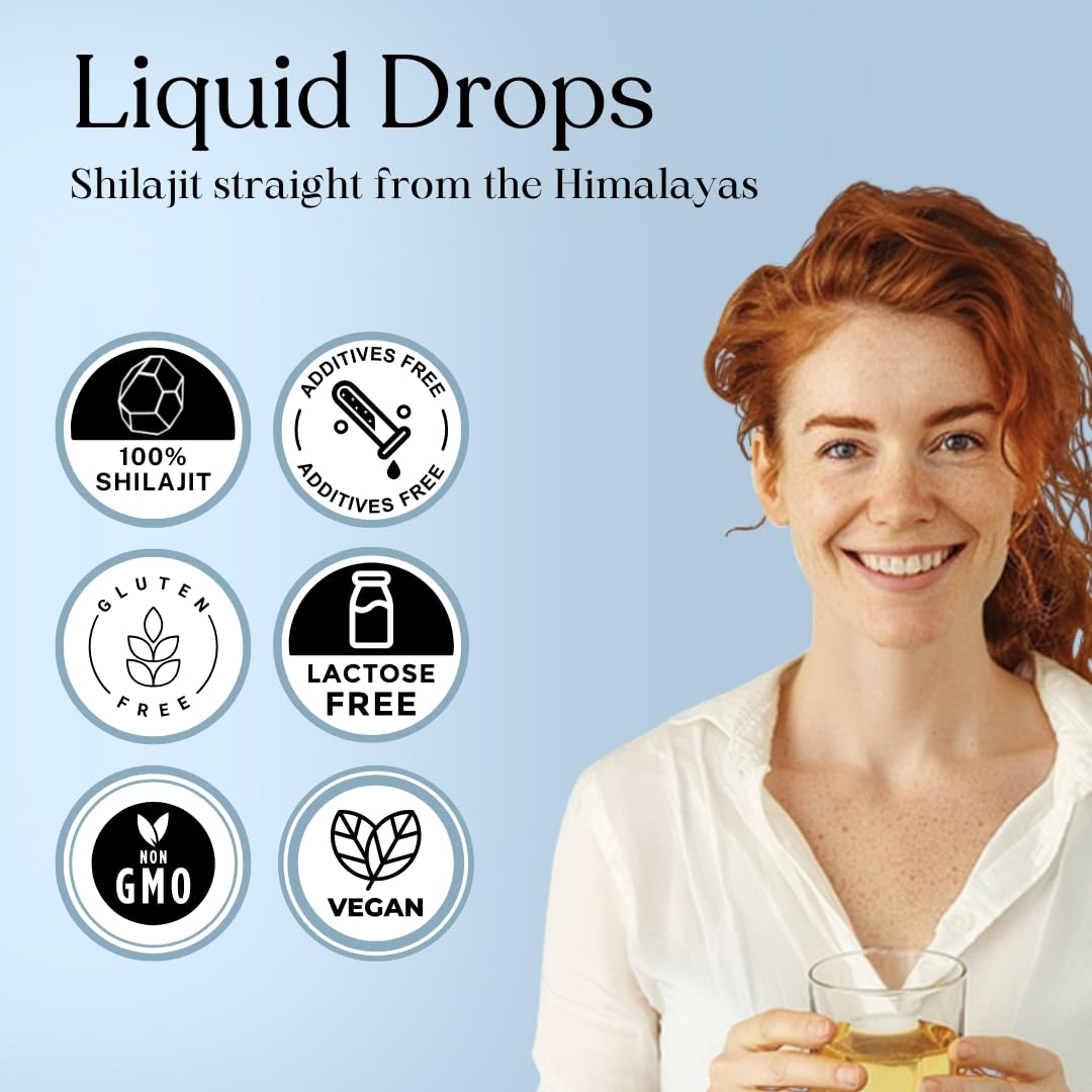 Pure Himalayan Shilajit etiqueta con origen y tradición ayurvédica