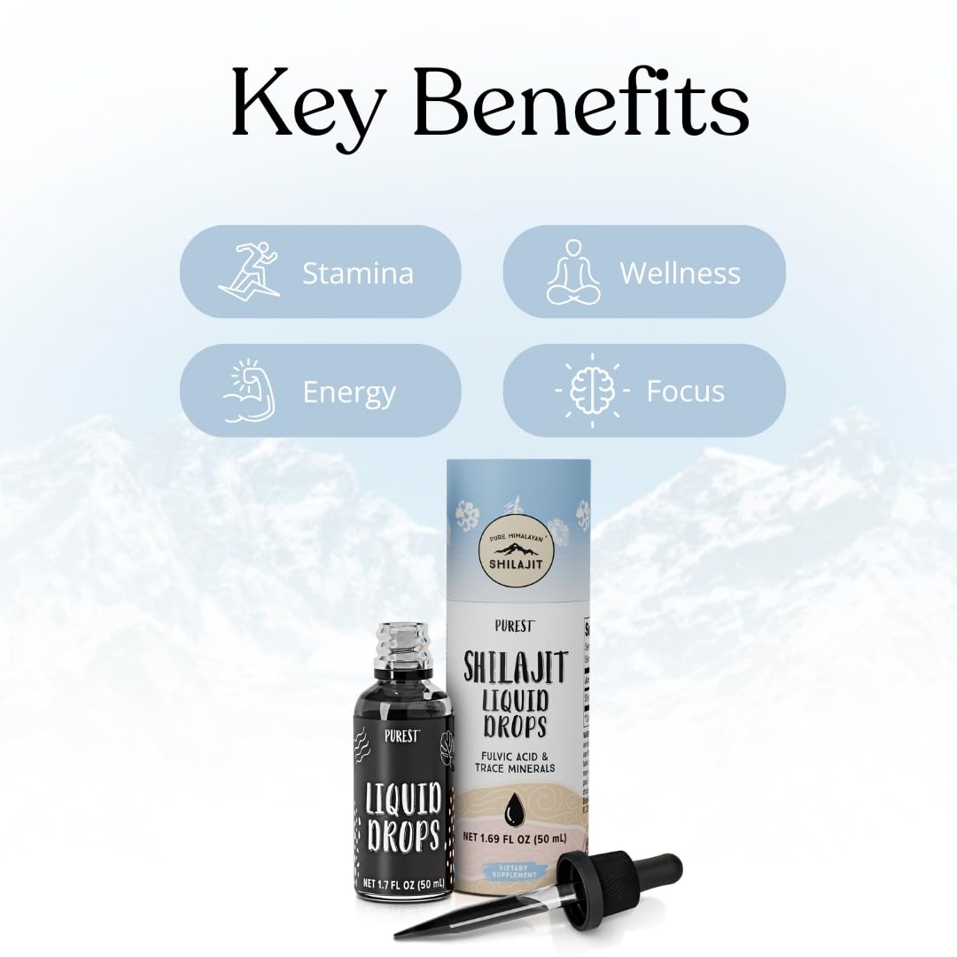 Pure Himalayan Shilajit frasco oscuro para conservar la pureza entre usos