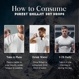 Pure Himalayan Shilajit Gotas Secas con absorción rápida y efectiva.