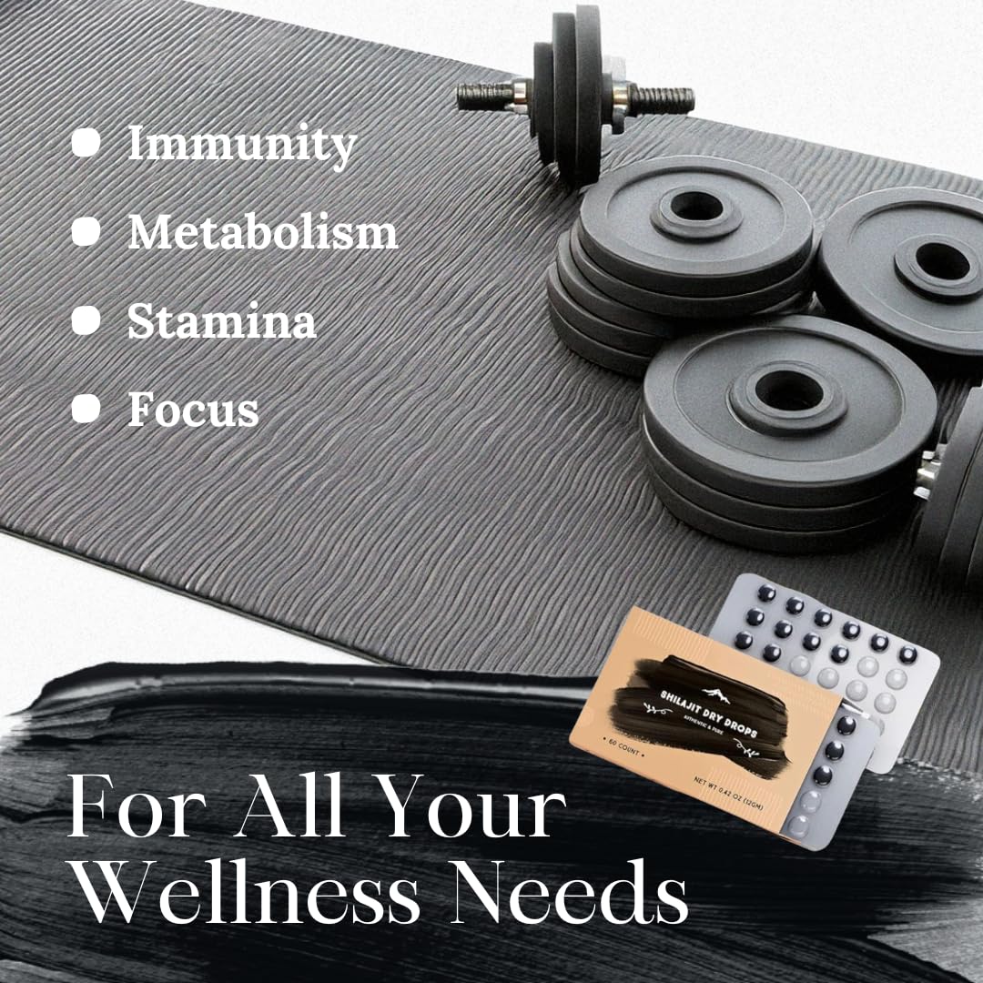 Pure Himalayan Shilajit Gotas Secas para uso diario y metabolismo.