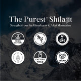 Pure Himalayan Shilajit Gotas Secas uso diario, práctico y cómodo.