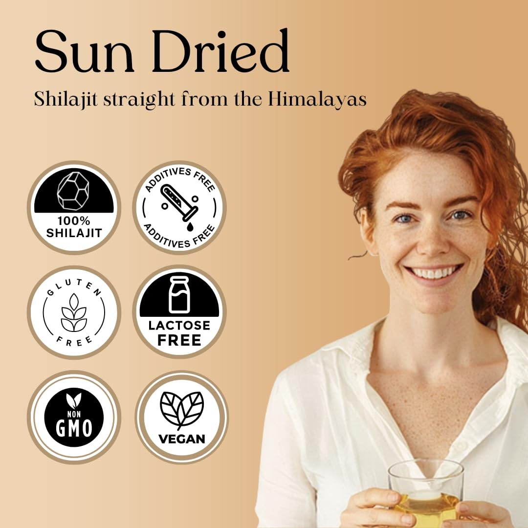 Pure Himalayan Shilajit, dispensador de gotas: dosificación sencilla en tu rutina diaria.