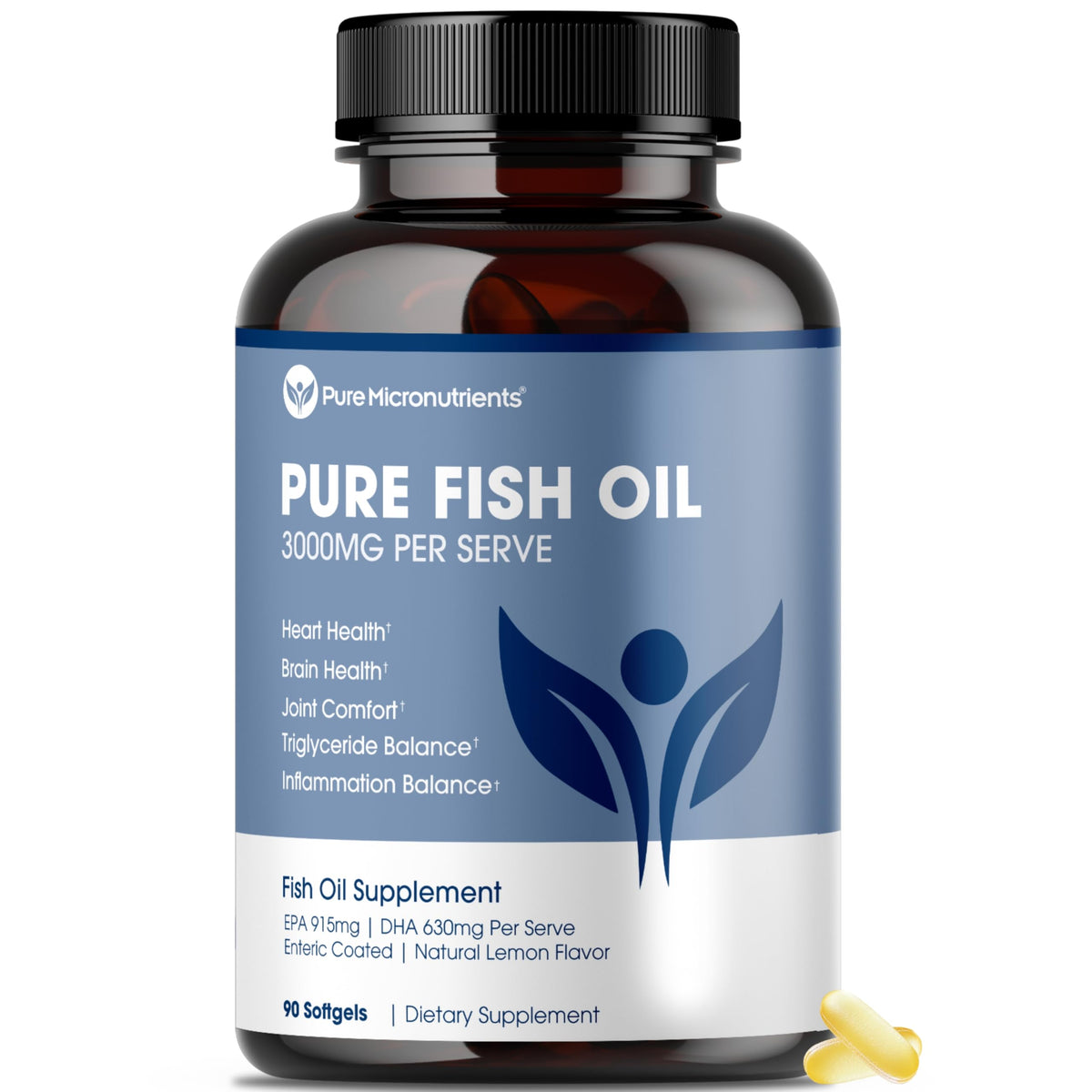 Pure Micronutrients Aceite Pescado Omega 3 EPA DHA: texto de beneficios para el corazón