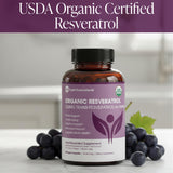 Pure Micronutrients botella-resveratrol, presentación visible para recordar la suplementación diaria.