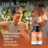 Etiqueta de Pure Micronutrients Curcuma Orgánica con Pimienta Negra información clara