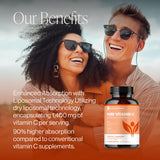 Pure Micronutrients liposomales Vitamina C 1400 mg con etiqueta frontal bien identificable.