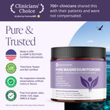 Pure Micronutrients Magnesio Citrato, envase de 60 porciones fácil de usar