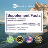 Pure Micronutrients Magnesio Citrato, origen en Irlanda