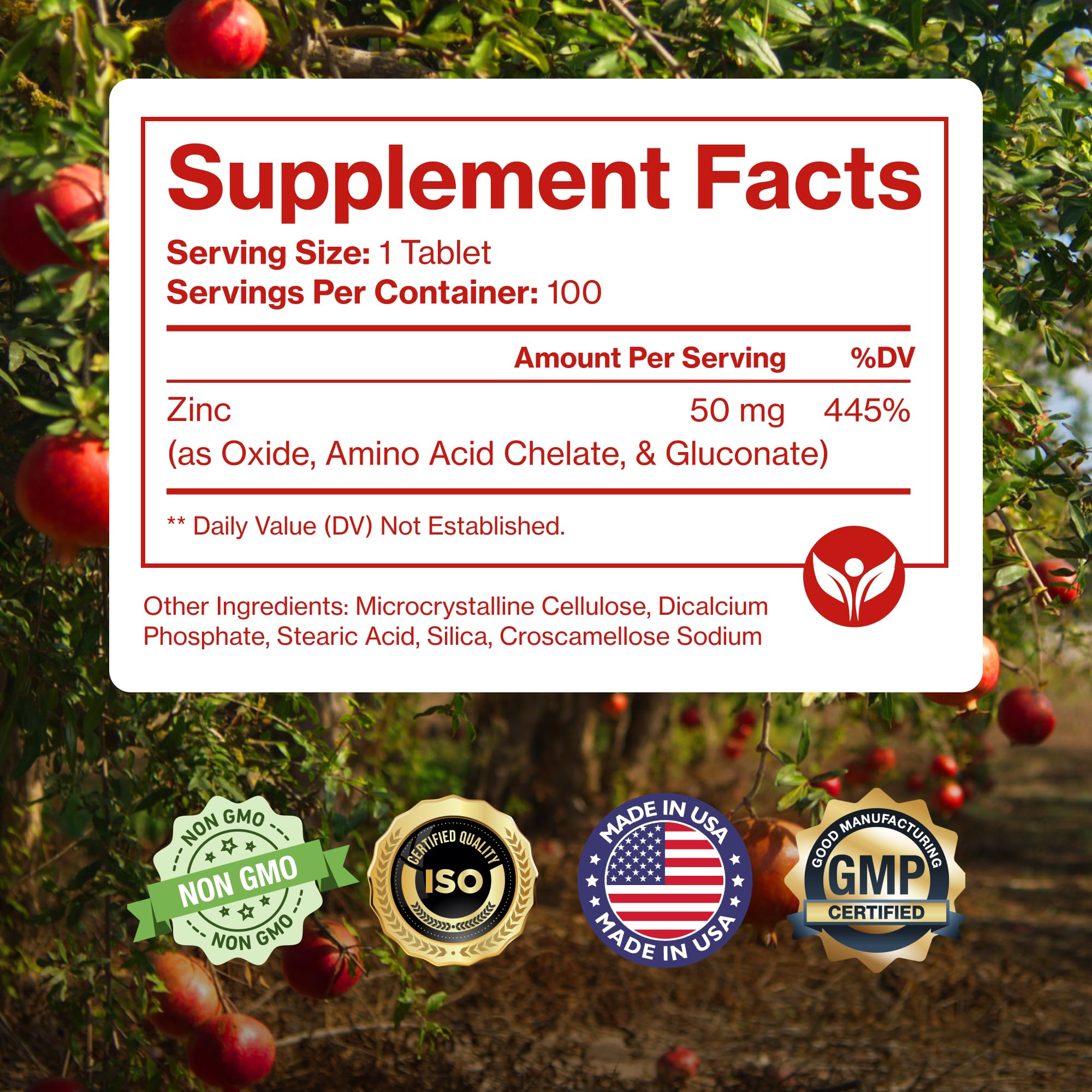 Pure Micronutrients Mega Zinc para apoyo de la piel y su reparación diaria.