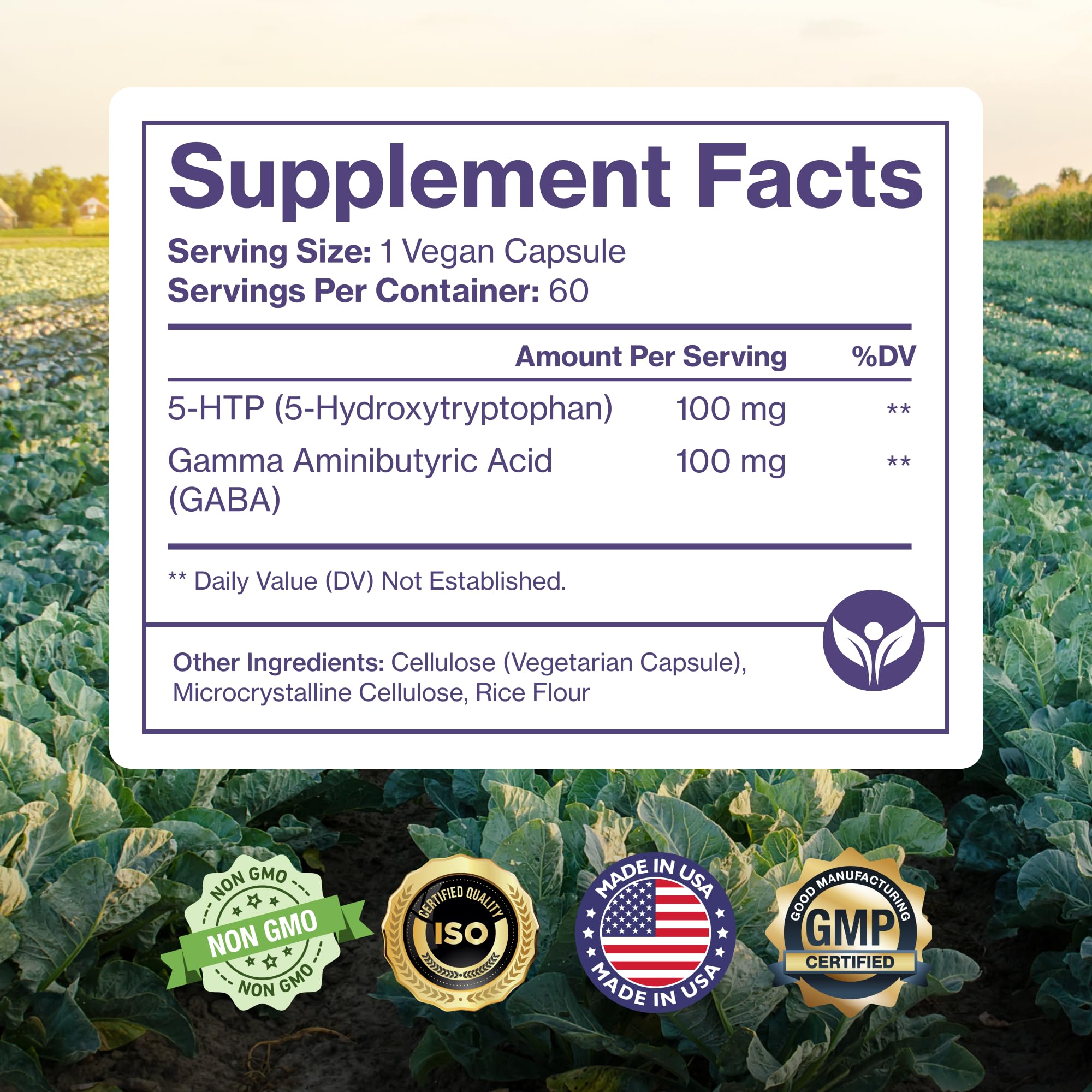Pure Micronutrients cápsulas para sueño profundo y gestión del estrés ligero.