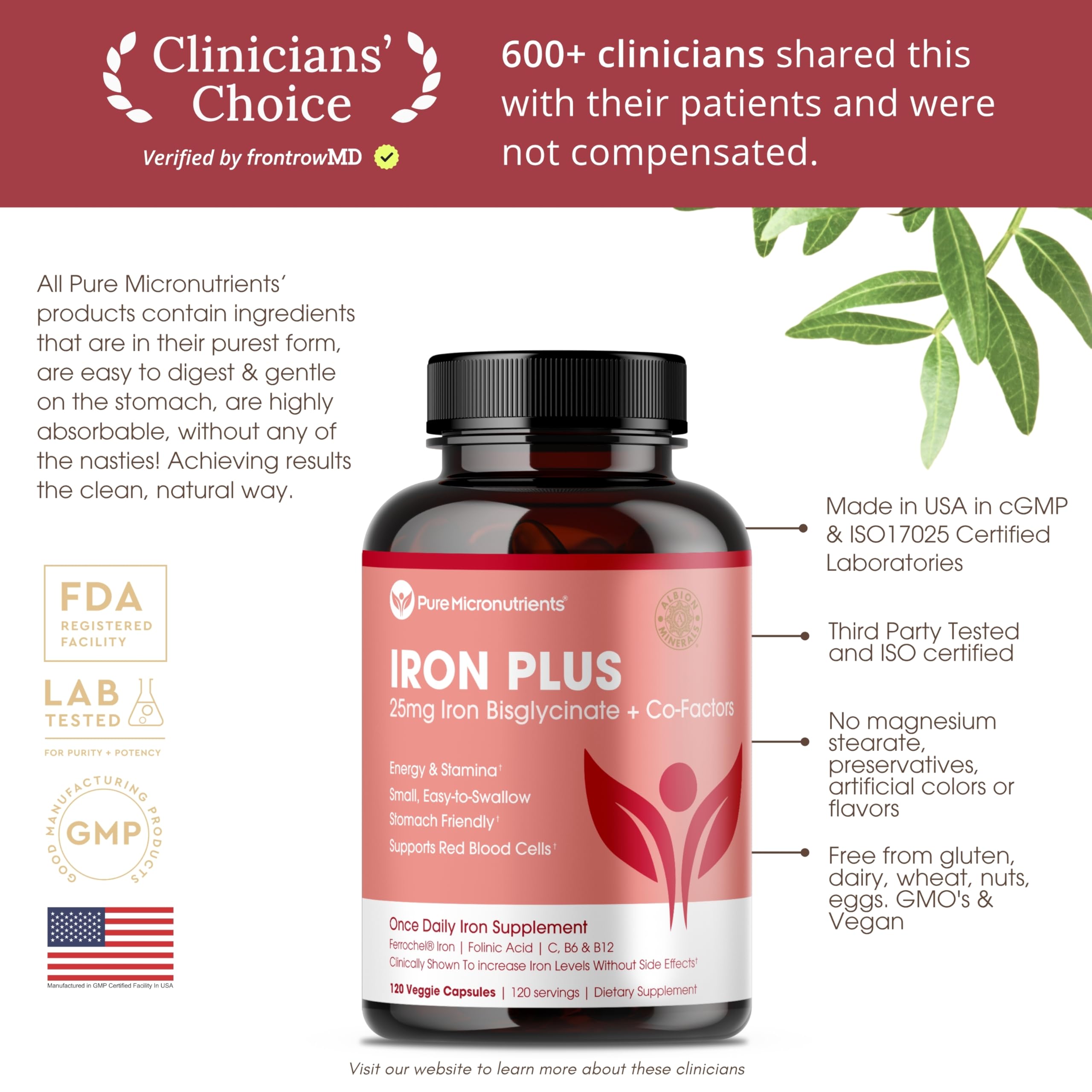 Pure Micronutrients sin-alérgenos, fórmula apta para alérgenos comunes