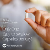 Pure Micronutrients Vitamina D3 K2 con BioPerine para absorción optimizada.