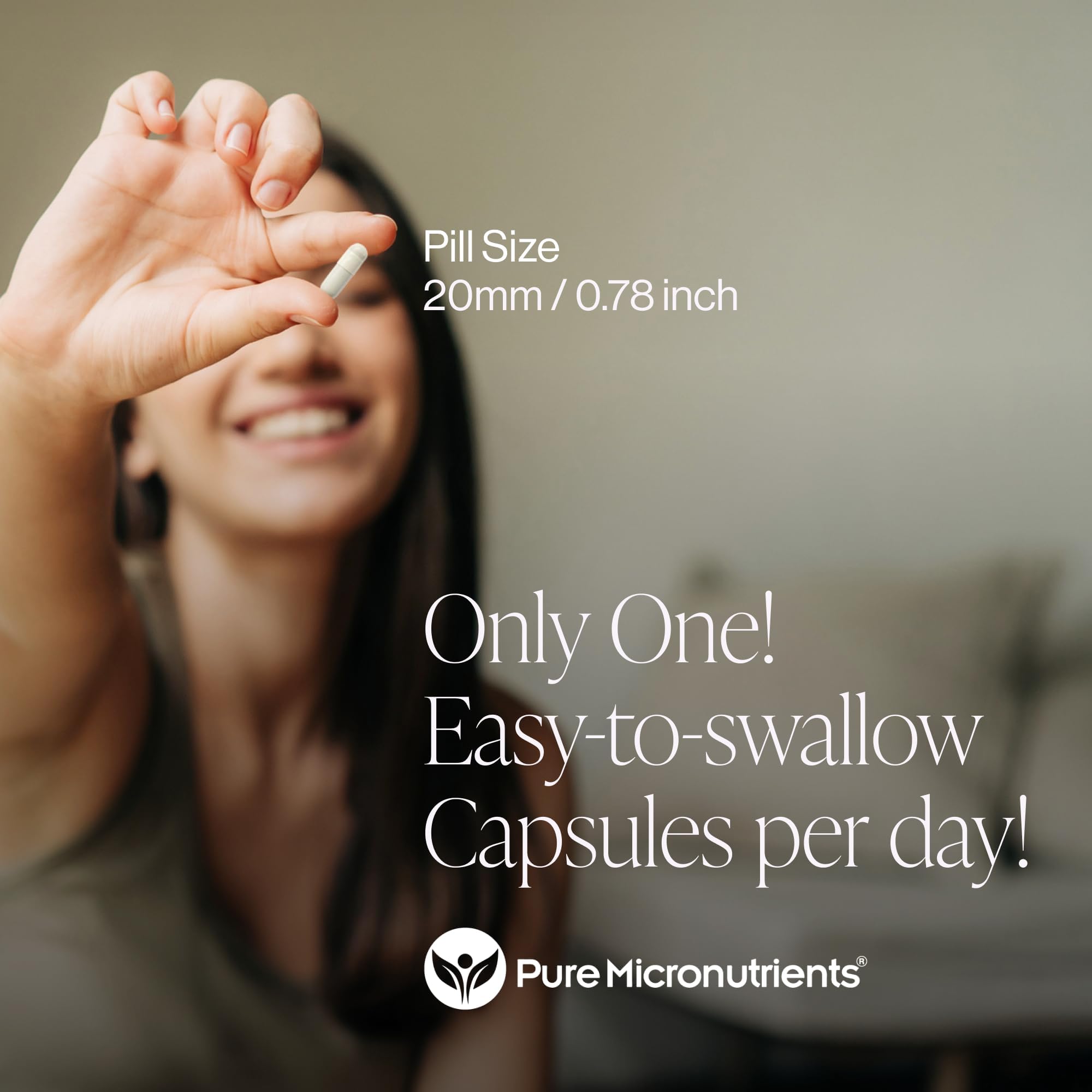 Botella de Pure Micronutrients Zinc 25 mg sobre mesa de cocina.