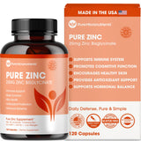 Pure Micronutrients Zinc 25 mg, cápsula, apoyo diario al sistema inmunitario.