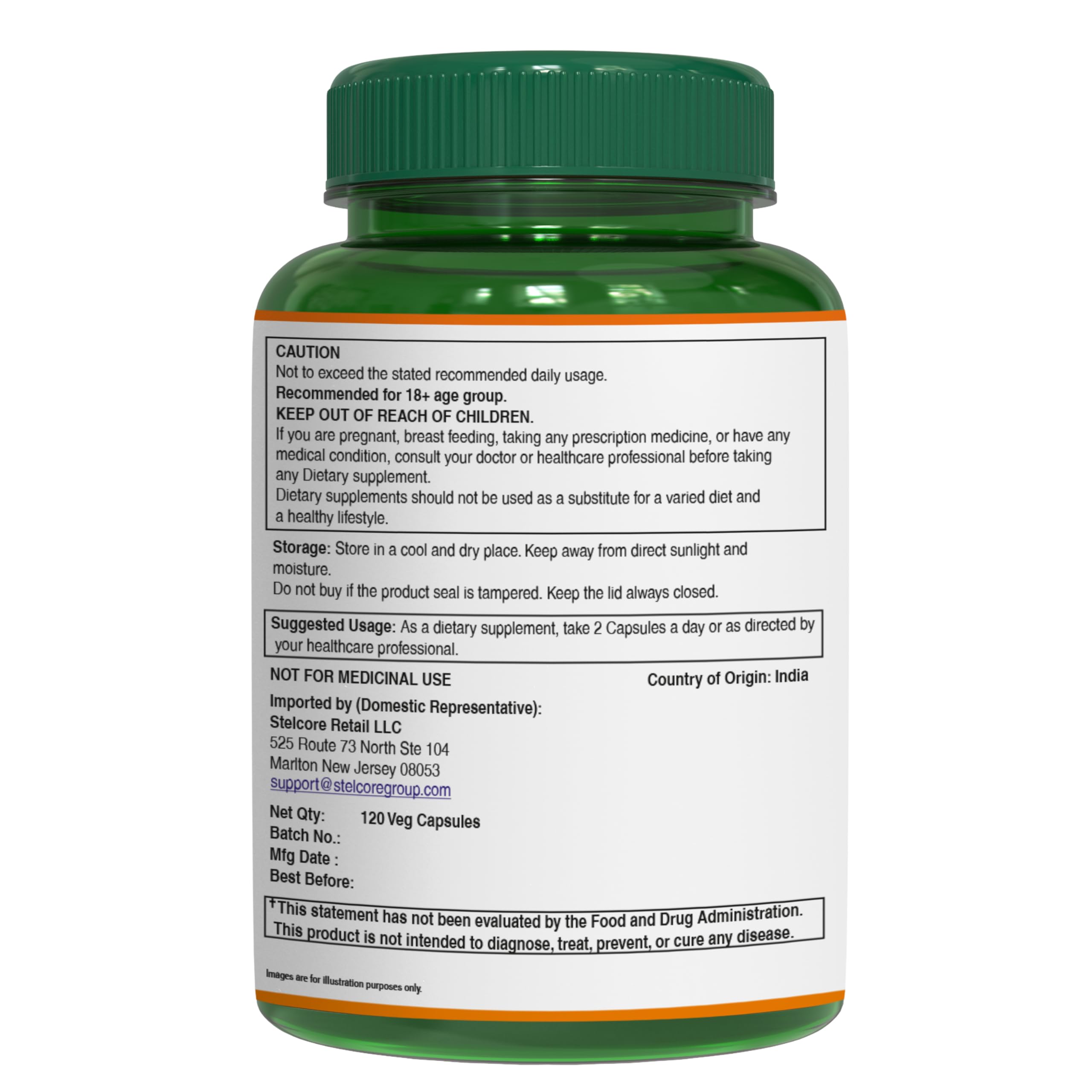 Pure Nutrition Amla Extract: caja y etiqueta destacando garantía de devolución