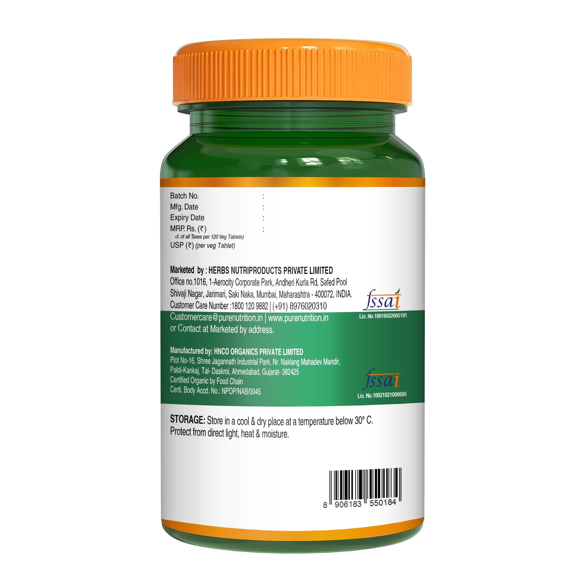 Pure Nutrition Moringa 1200mg, consumo diario sencillo para bienestar.