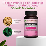 Cepas Lactobacillus rhamnosus en Pure Nutrition Good Gut para bienestar diario.