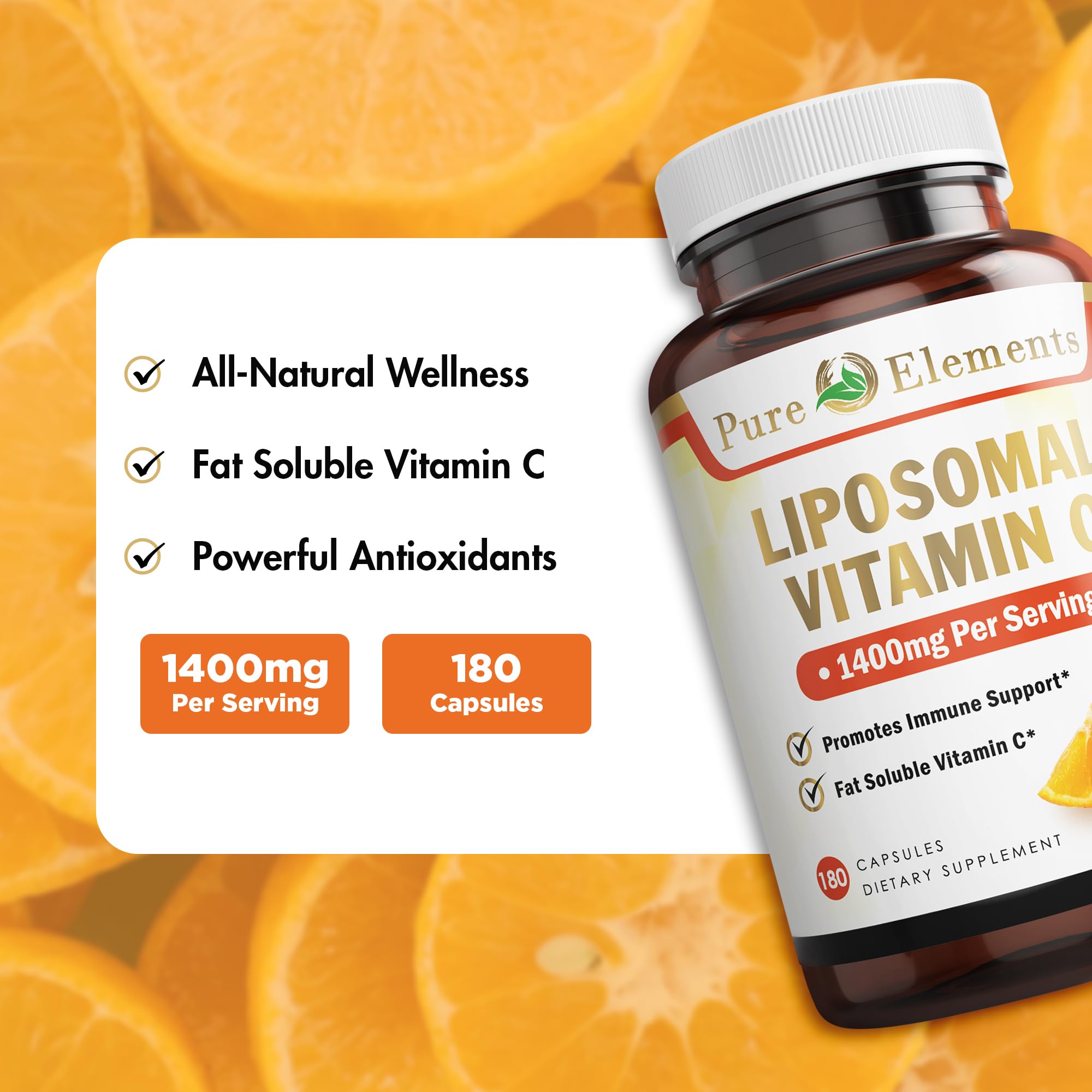 Cápsulas liposomales de Pure Organic Elements, toma diaria