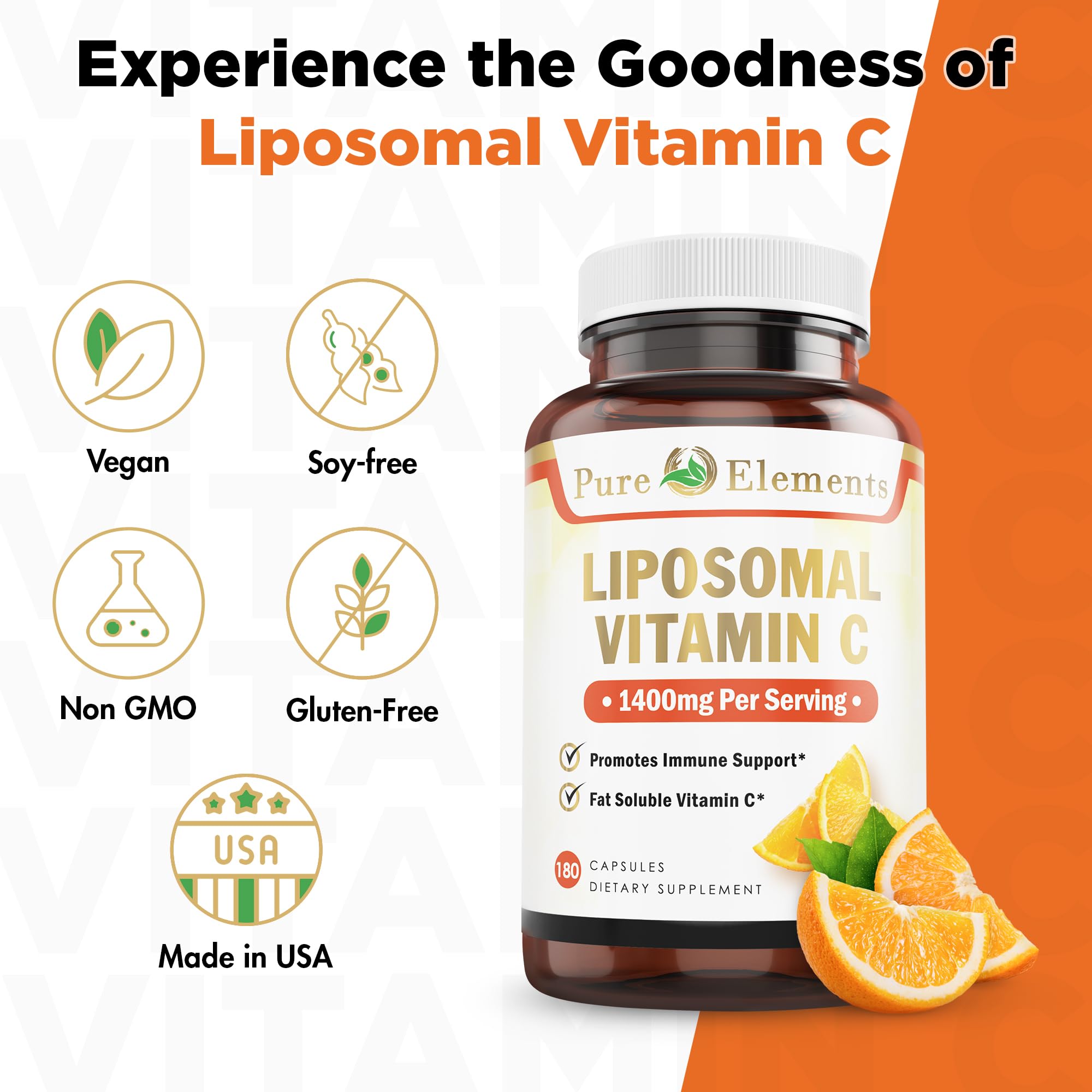 Cápsula liposomal de Pure Organic Elements, alta absorción