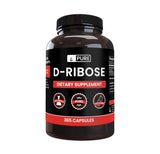 PURE ORIGINAL INGREDIENTS D-Ribose envase claro para uso diario sencillo y puro.