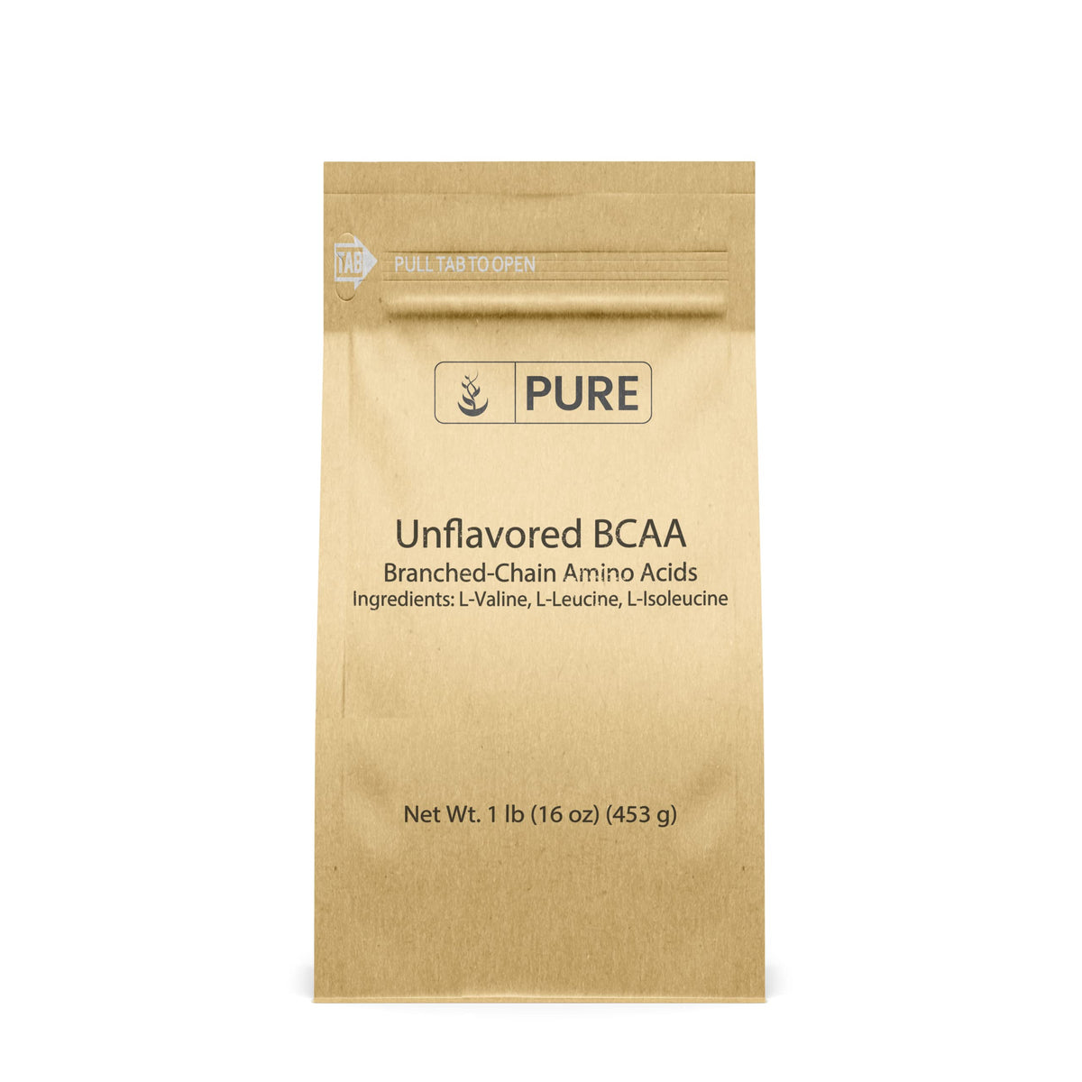 Pure Original Ingredients BCAA instantizado sin sabor, mezcla rápida en cualquier bebida.