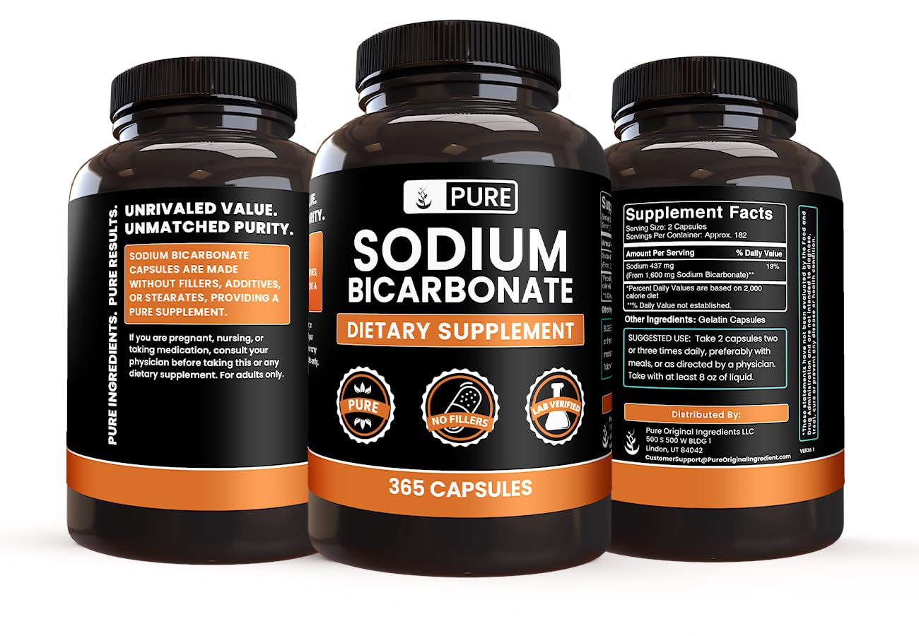 Pure Original Ingredients bicarbonato de sodio, envase empaquetado en Utah, EE. UU.