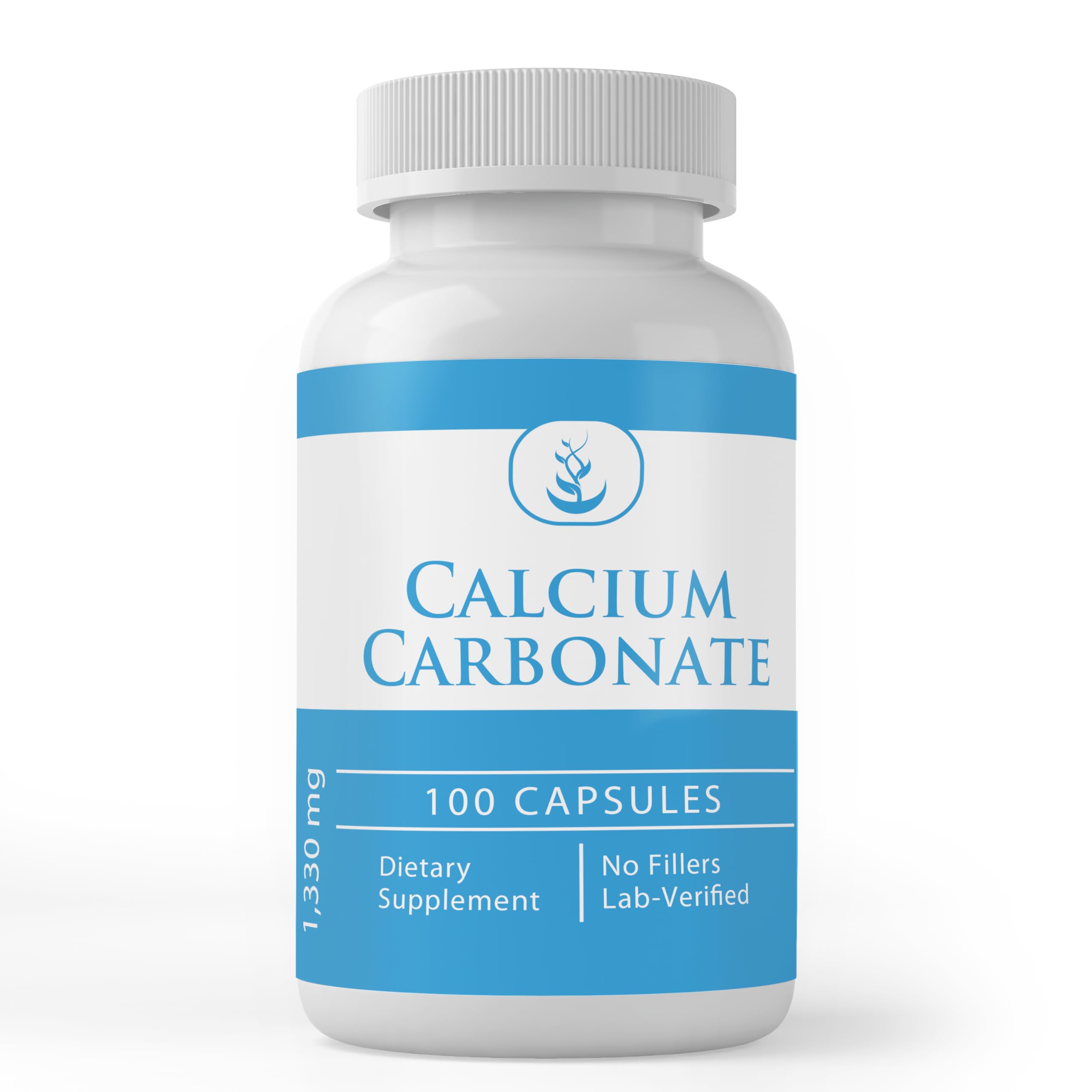 Pure Original Ingredients Calcium Carbonate cápsulas, fuente natural de calcio para la ingesta diaria