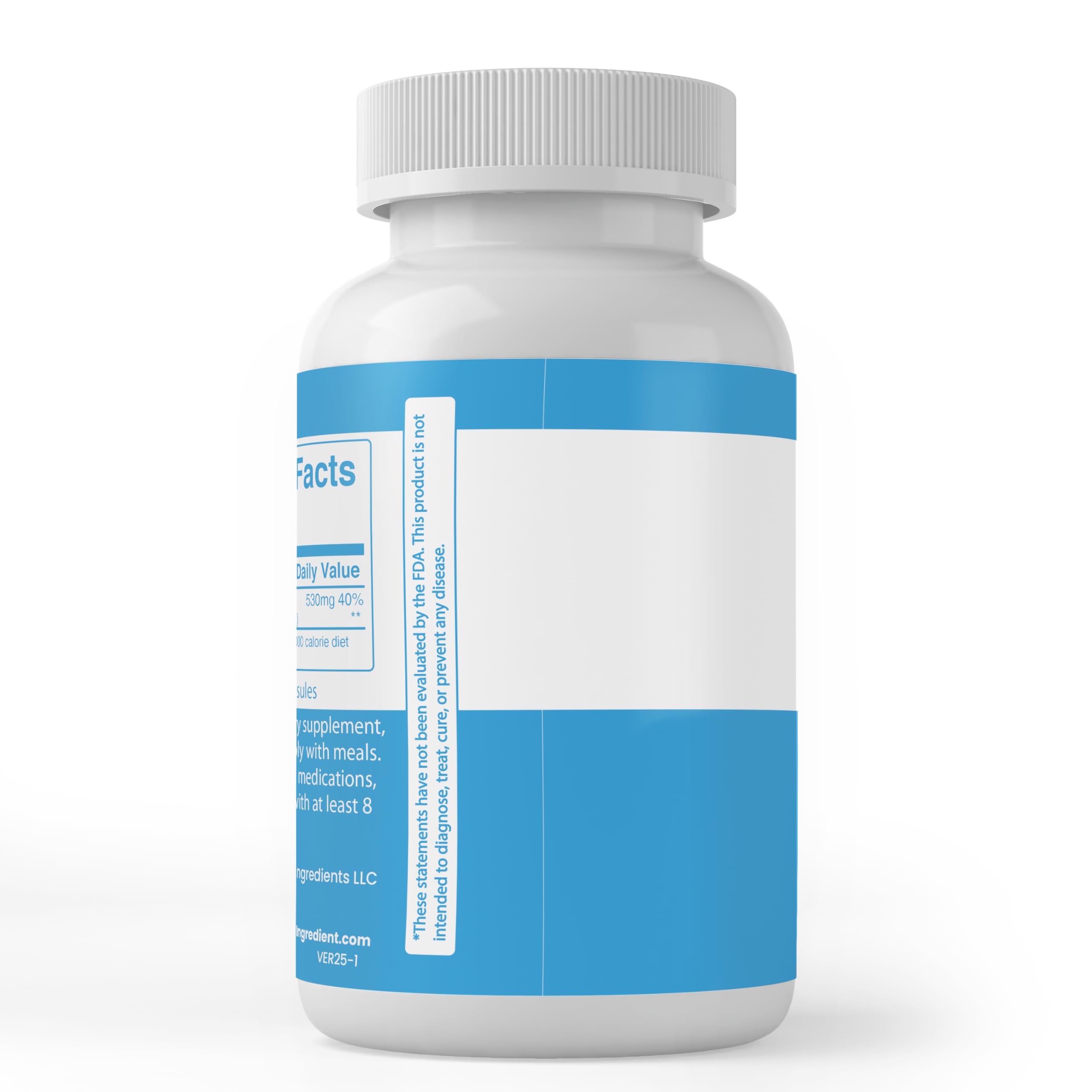 Pure Original Ingredients Calcium Carbonate etiqueta clara, información de pureza visible