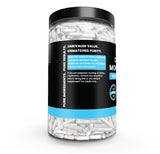 PURE ORIGINAL INGREDIENTS Creatina Monohidratada, primer plano de cápsulas, fácil de tragar para entrenamiento.