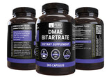 Envase de Pure Original Ingredients DMAE Bitartrato en estante, listo para almacenamiento seguro.