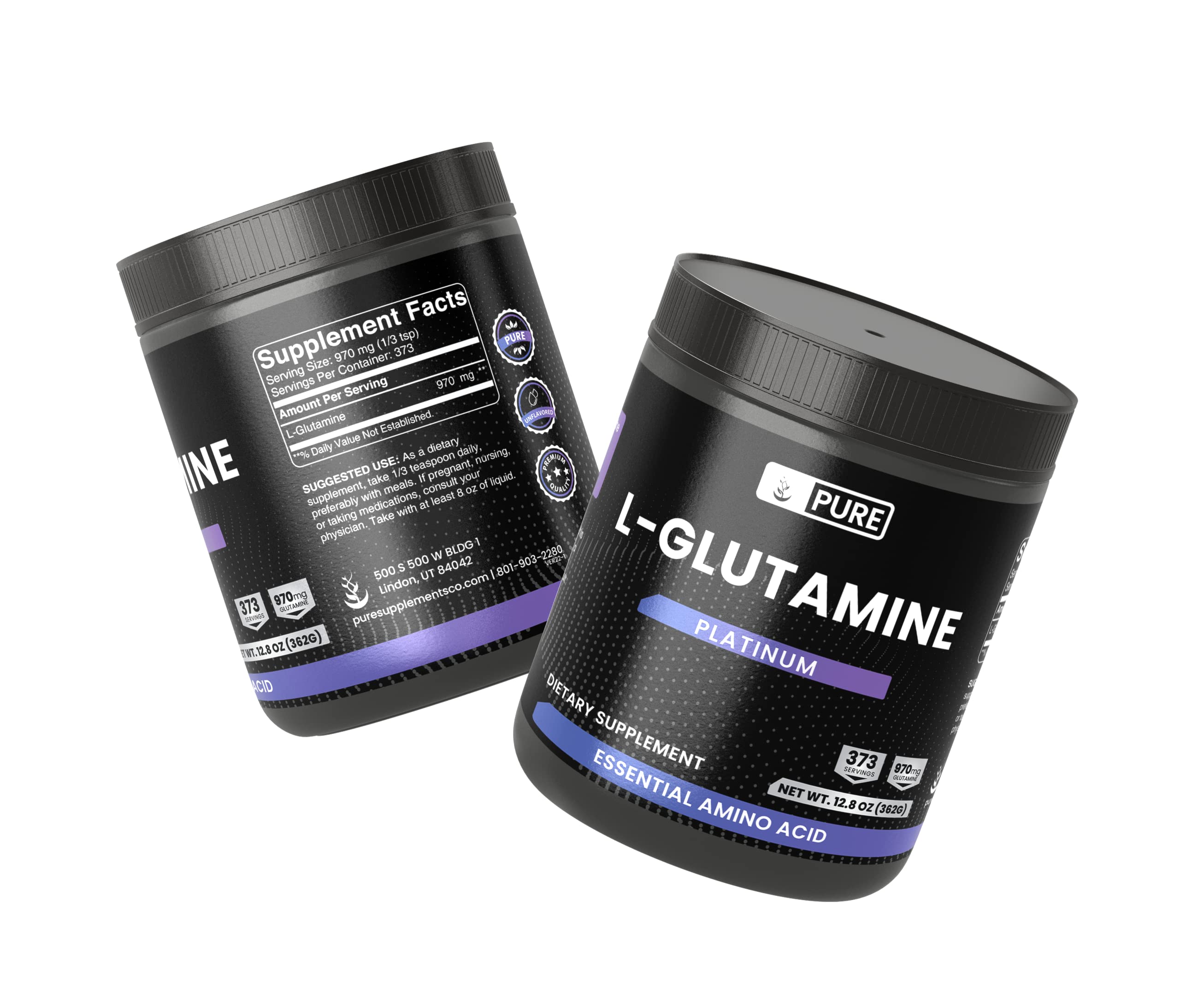 Pure Original Ingredients L-Glutamina medidor incluido para dosificar