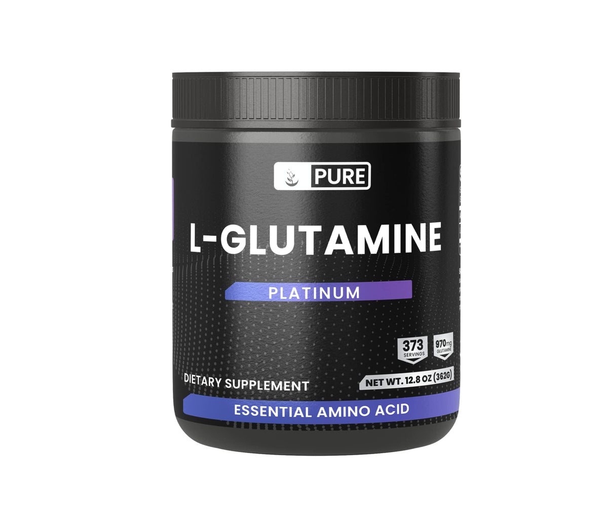 Pure Original Ingredients L-Glutamina polvo en bote para bebidas sin sabor