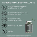 Pure for Men etiqueta limpia sin gluten ni colorantes artificiales