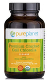 PURE PLANET Cracked Cell Chlorella, envase con tabletas, posible apoyo a la energía diaria