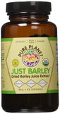 Pure Planet Just Barley polvo orgánico en envase; ideal para batidos matutinos.