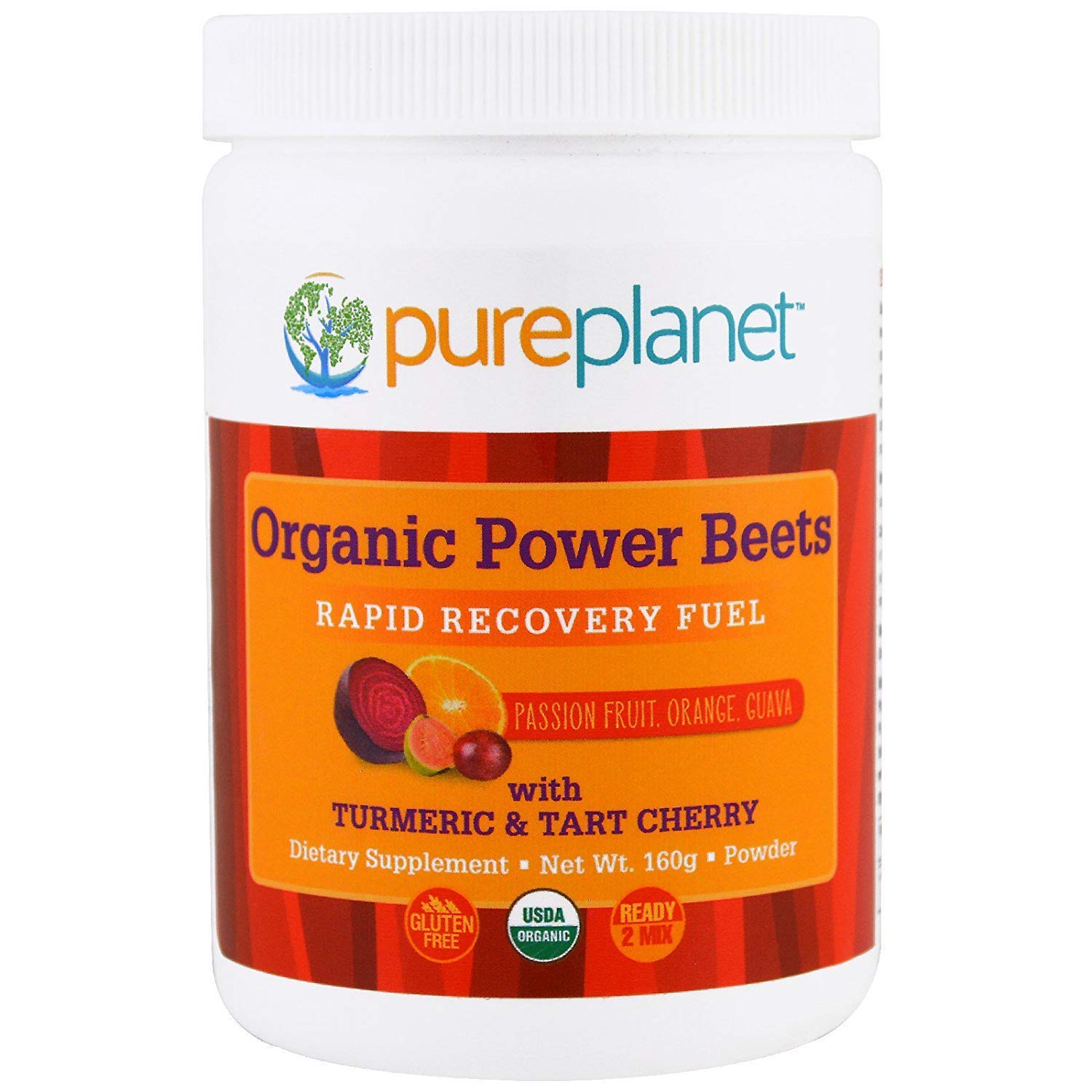 Pure Planet Power Beets en envase de 160 g para recuperación tras entrenamiento.