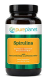Pure Planet Spirulina en polvo, ideal para batidos y mezclas verdes.