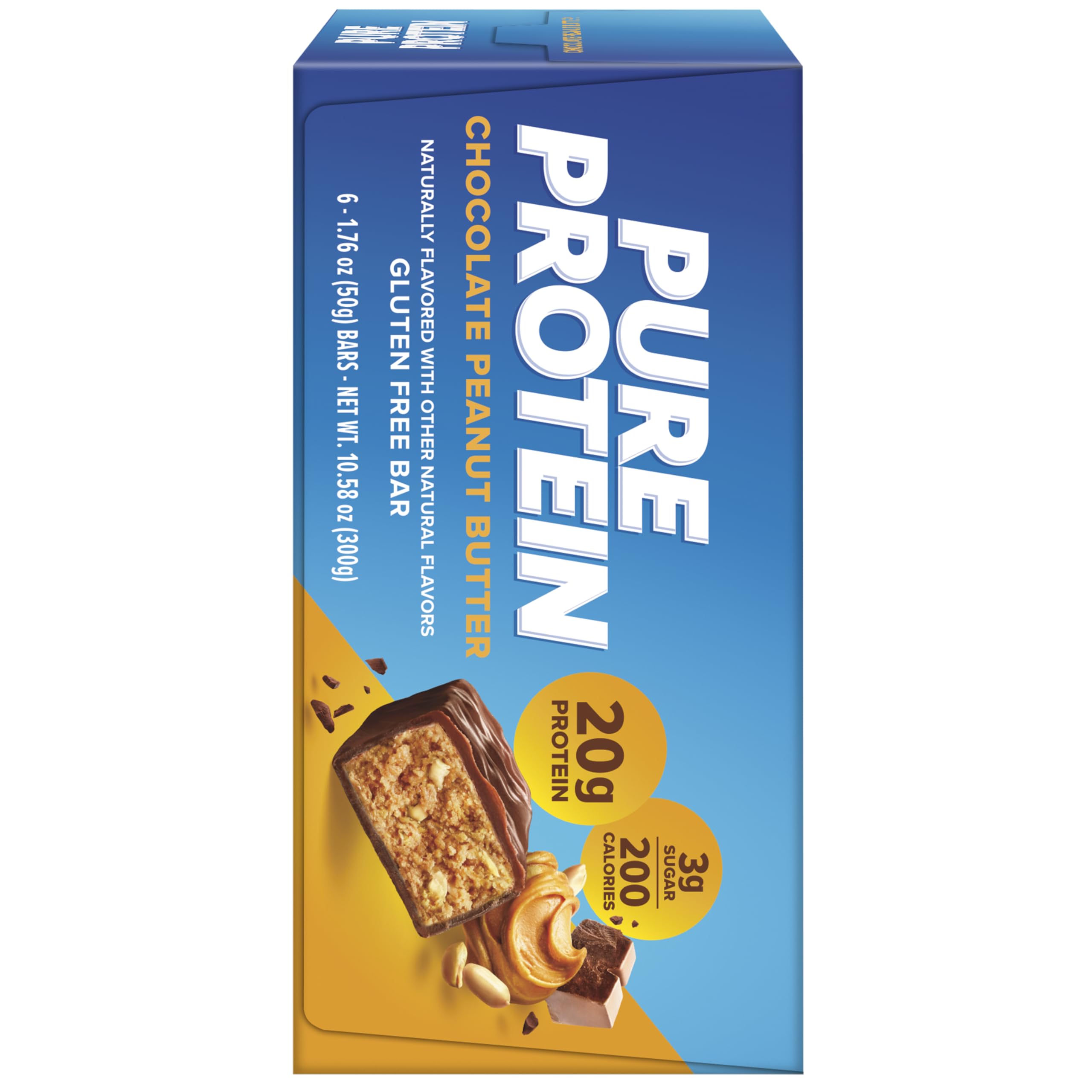 Pure Protein barra proteica con 20 g de proteína por porción.