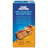 Pure Protein snack sin gluten, bajo en azúcar, sabor chocolate y cacahuate.