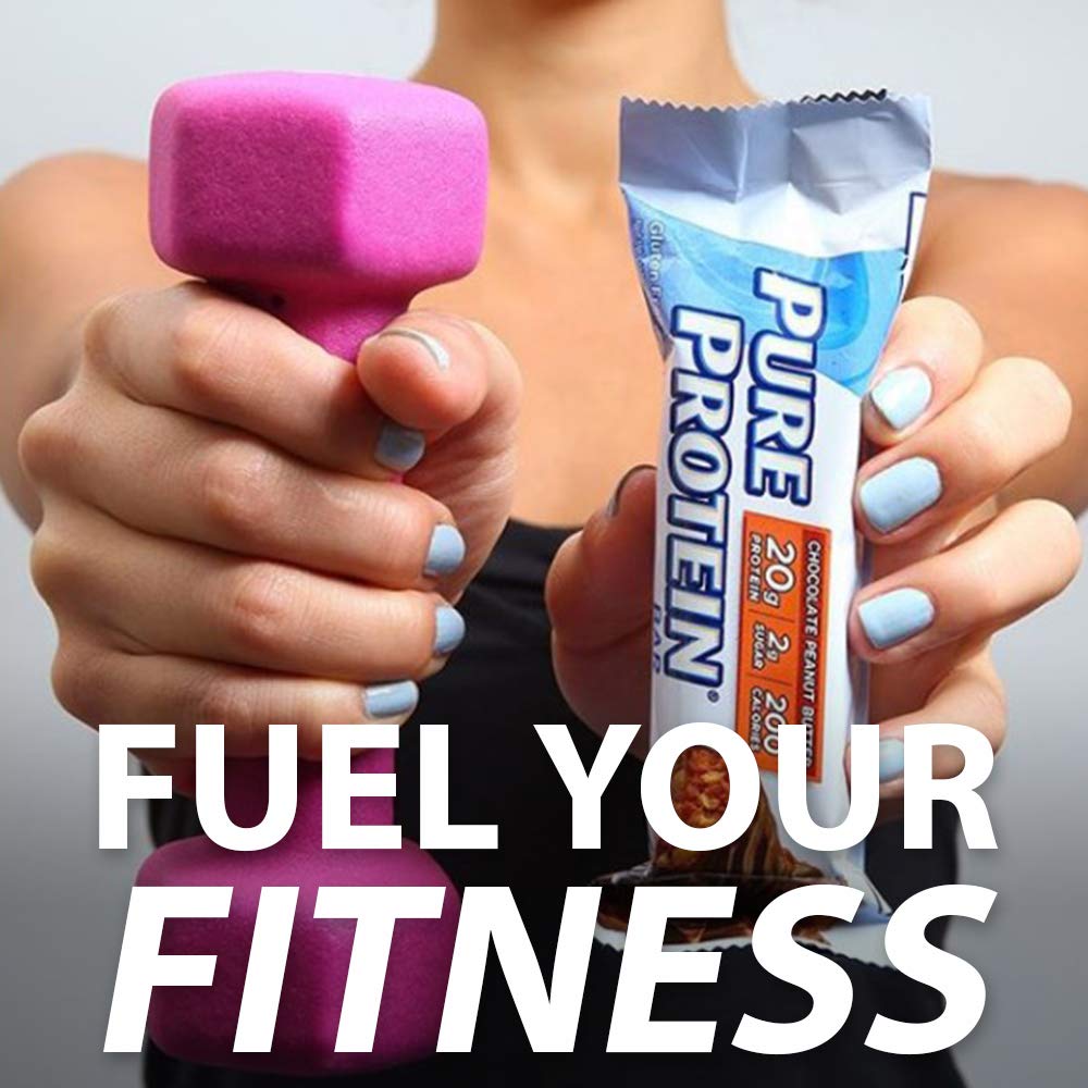 Pure Protein Barras chocolate salado caramel etiqueta: snack para oficina o escuela