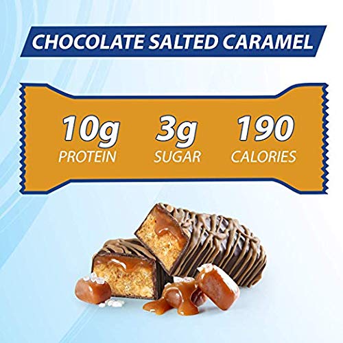 Pure Protein Barras chocolate salado caramel textura densa: ideal para descanso entre actividades