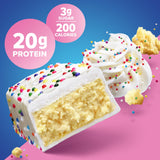 Barras Pure Protein Pastel Cumpleaños: alto contenido de proteína para una dieta equilibrada.