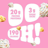Pure Protein porciones de 1.8 onzas, sabor pastel, para meriendas equilibradas.