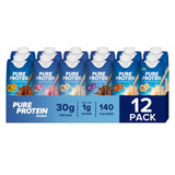 Pure Protein: botella listo-para-beber de 11 oz, ideal para llevar y mantener energía.
