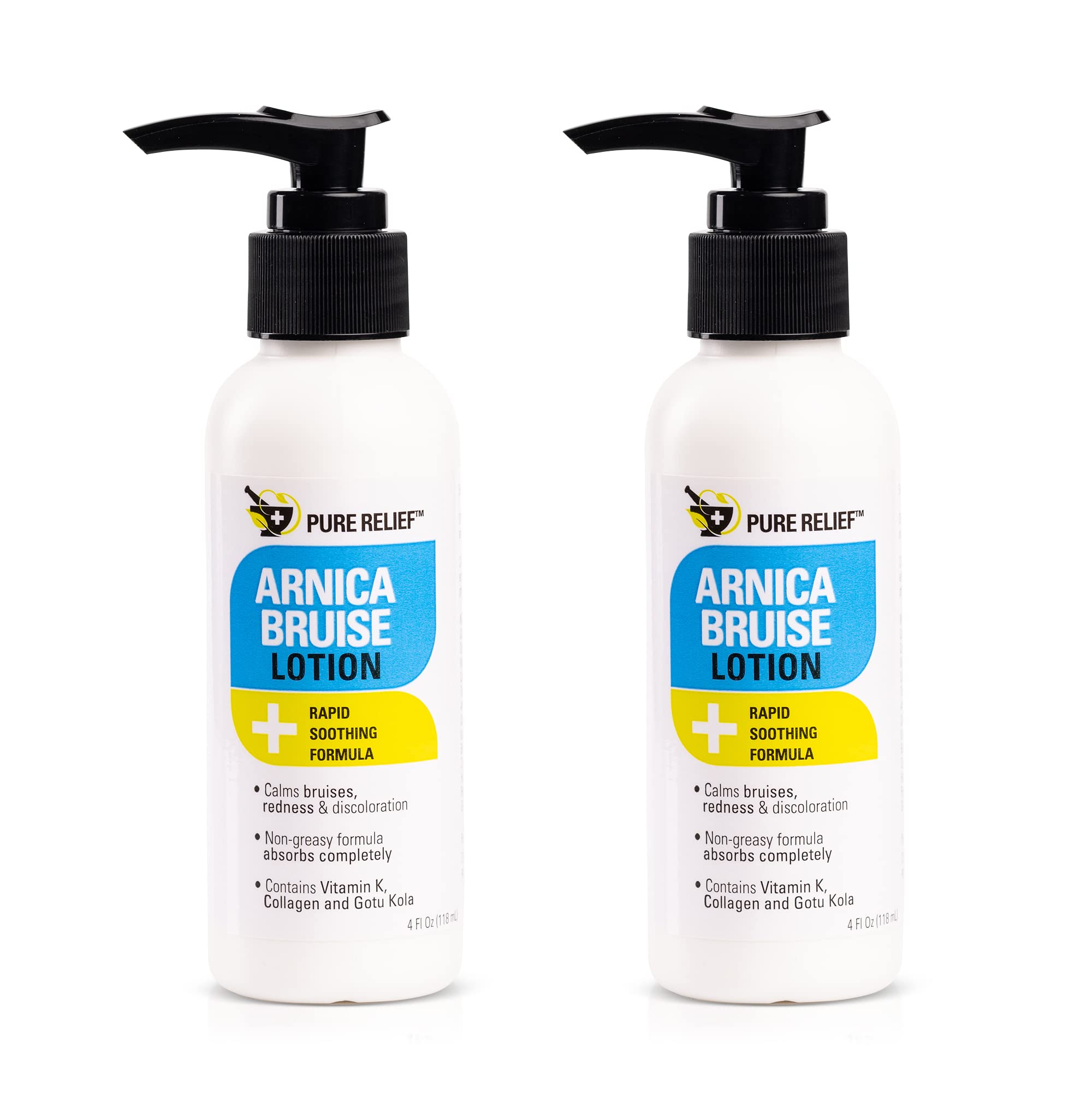 Pure Relief Arnica crema para hematomas, alivia la apariencia de moretones.