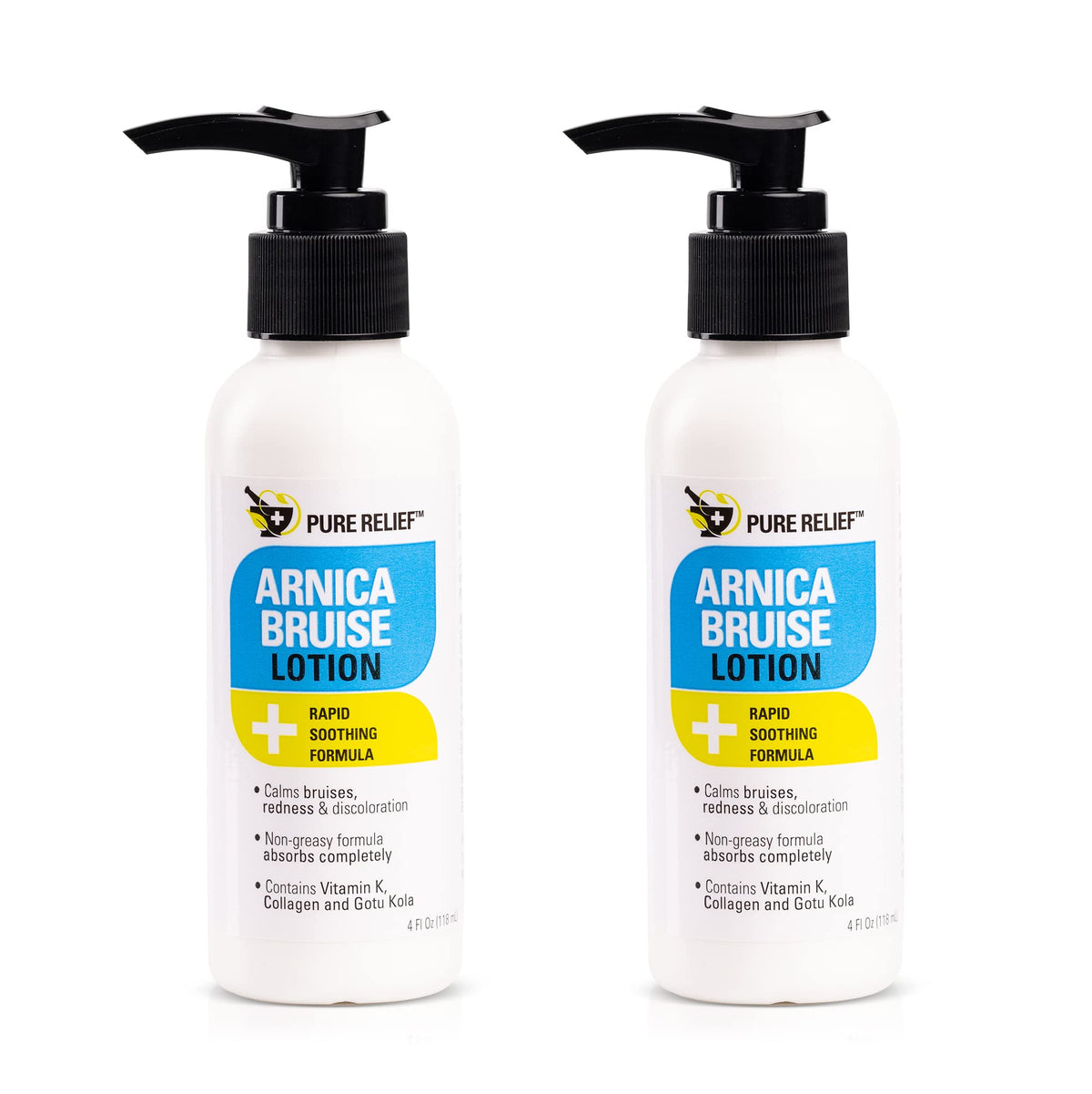 Pure Relief Arnica crema para hematomas, alivia la apariencia de moretones.