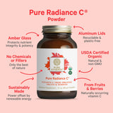 PURE SYNERGY Pure Radiance C cucharita medidora mostrando dosis diaria