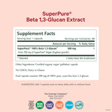 PURE SYNERGY SuperPure beta-1-3-glucano cápsulas: dosis diaria para la digestión