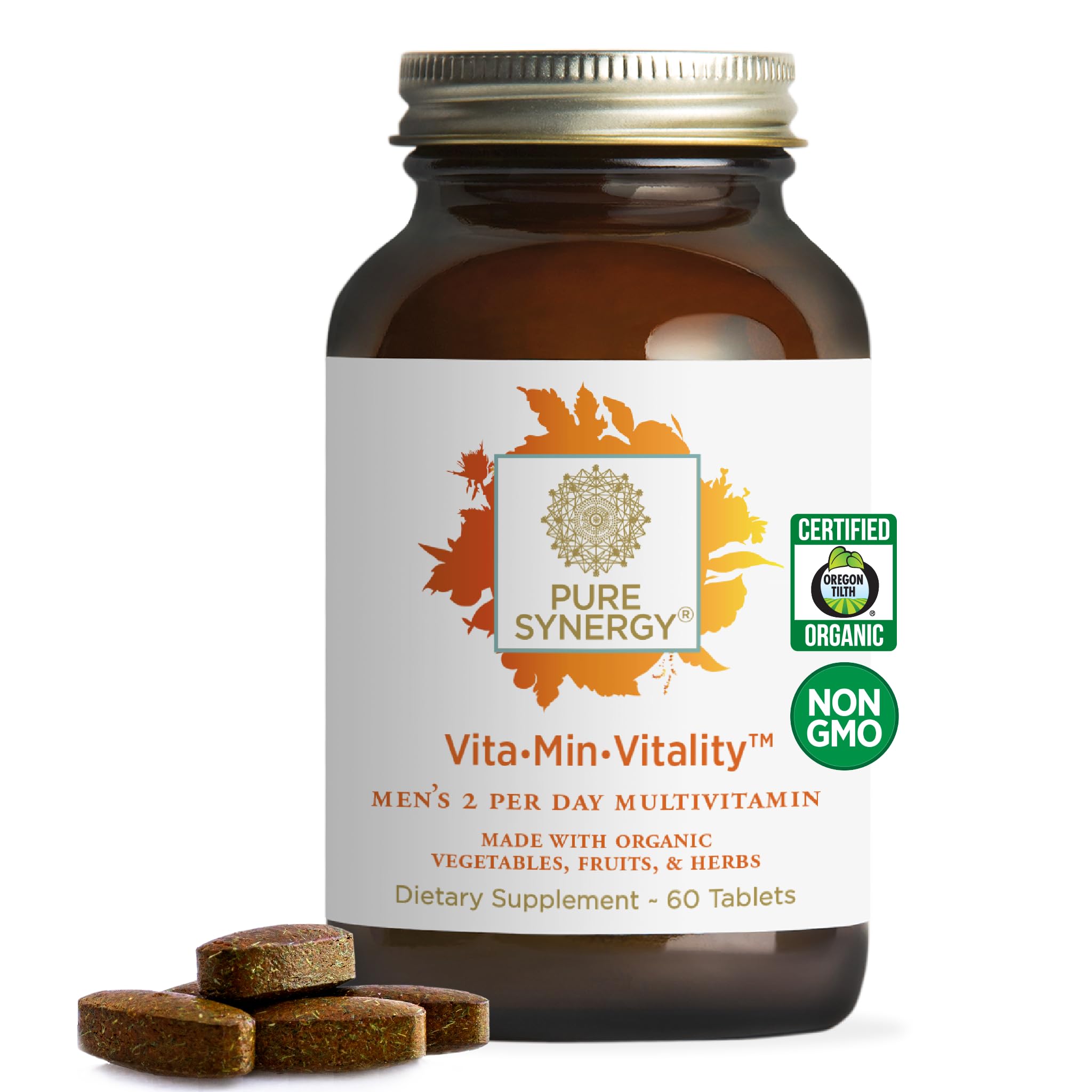 PURE SYNERGY Vita-Min-Vitalidad: botella con tabletas para energía diaria