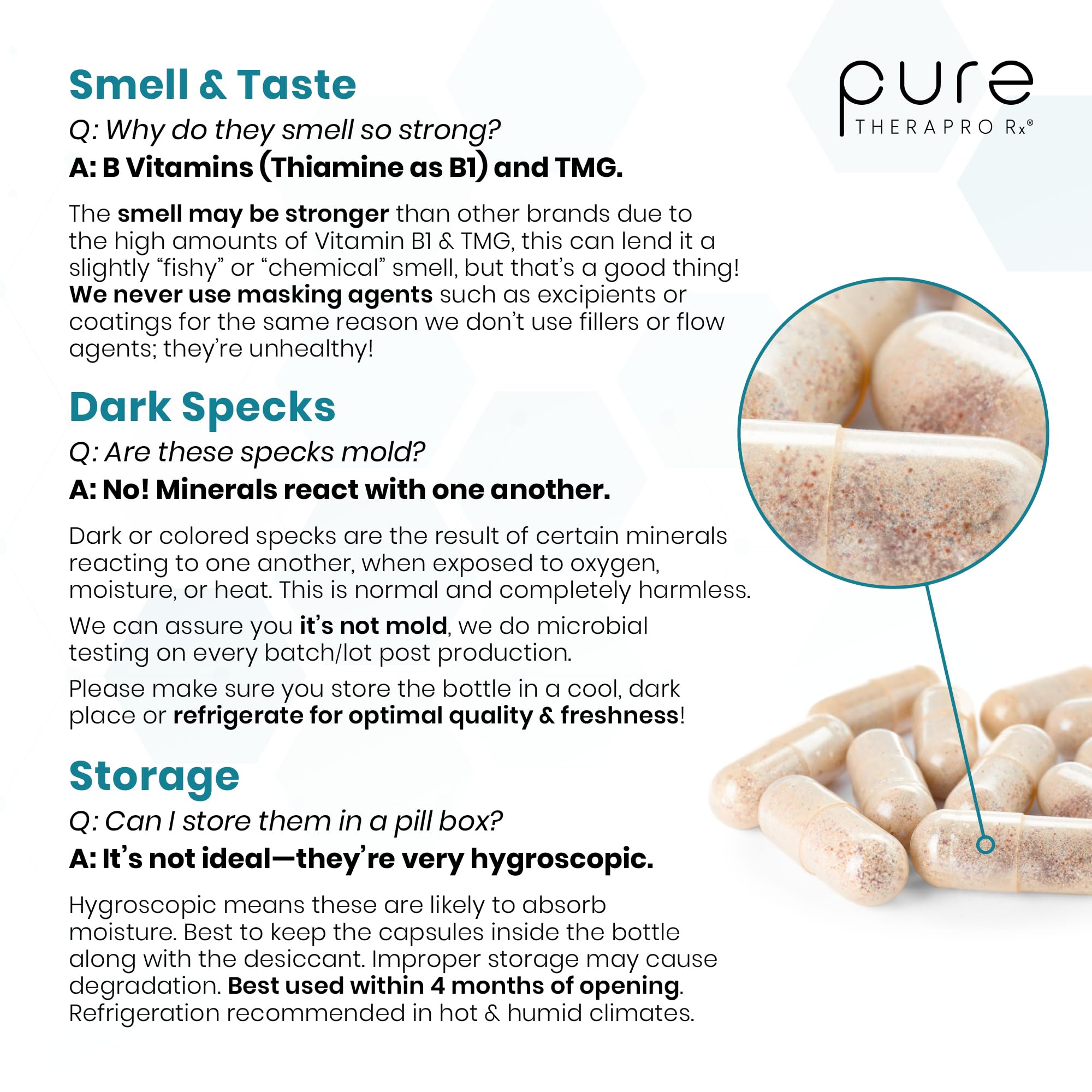 Pure Therapro Rx Methyl Multi: indicación de dosis gradual para adaptación suave
